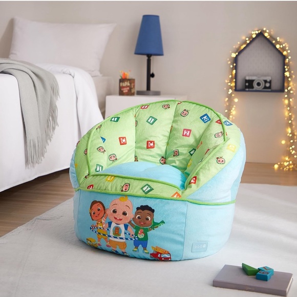 Other Blue Round Bean Bag Chair For Kids Poshmark